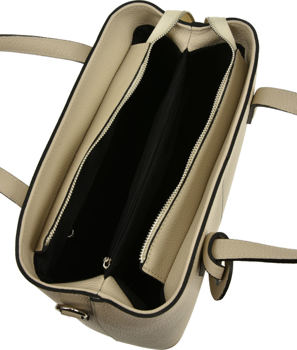 Geanta de mana din piele Patrizia Lucchini PL0479, Bej, #4, Bagsy