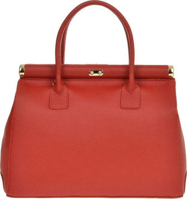 Geanta de mana din piele naturala Patrizia Lucchini PL0482, Rosu, #3, Bagsy