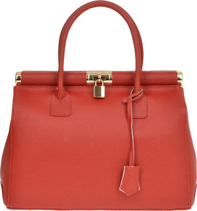 Geanta de mana din piele naturala Patrizia Lucchini PL0482, Rosu, #1, Bagsy