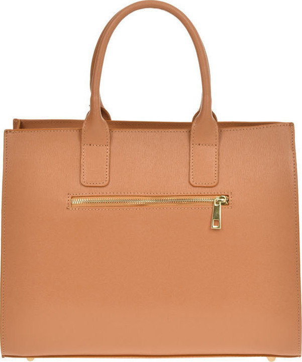 Geanta tote din piele naturala Patrizia Lucchini PL0485, Cognac, #4, Bagsy
