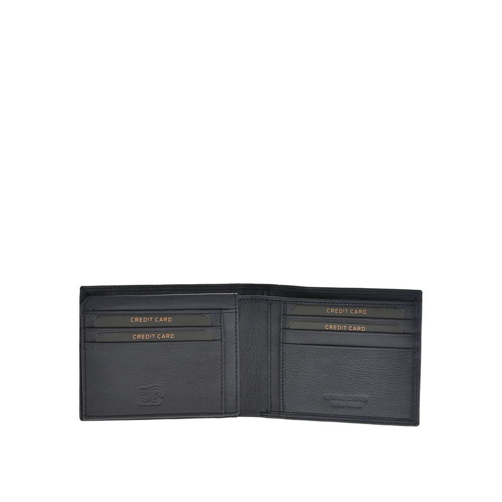 Set cadou barbati portofel si curea din piele naturala Pierro Poggi PP3008-130, Albastru/Albastru, #4, Bagsy