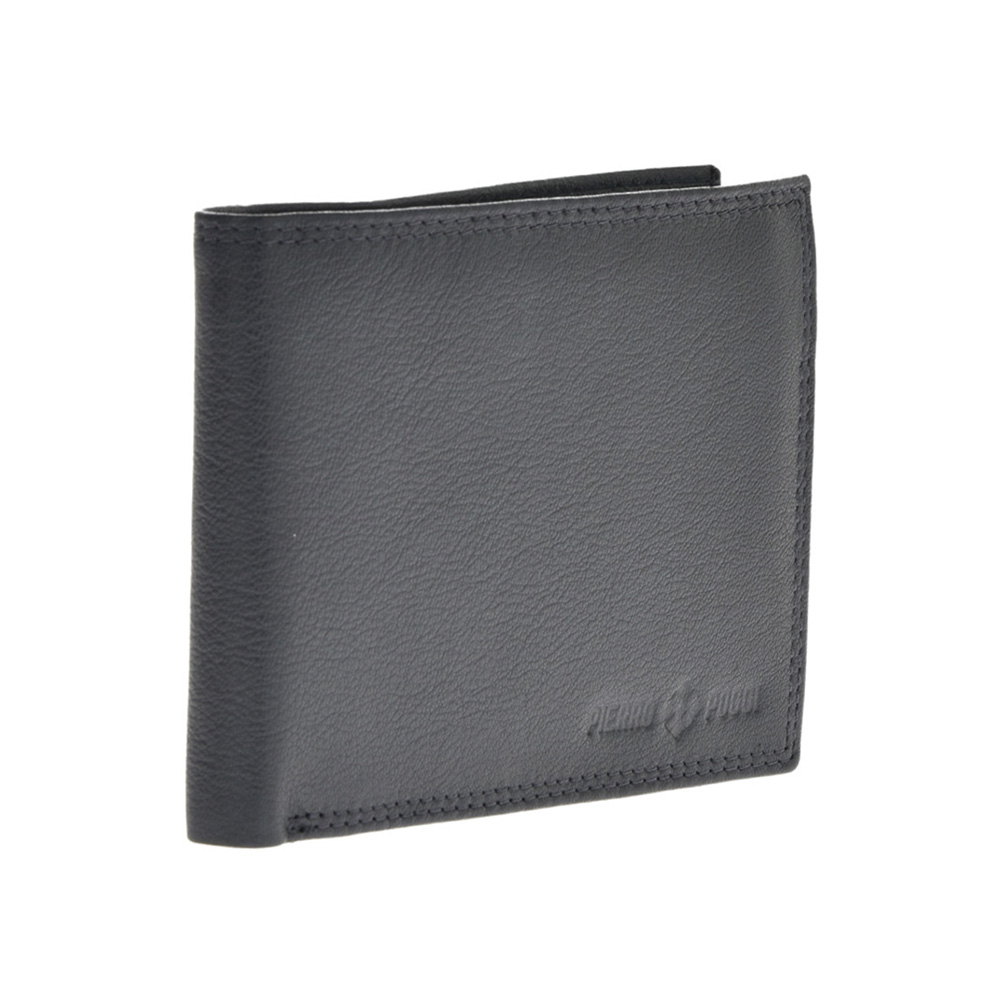 Set cadou barbati portofel si curea din piele naturala Pierro Poggi PP3008-130, Albastru/Albastru, #5, Bagsy