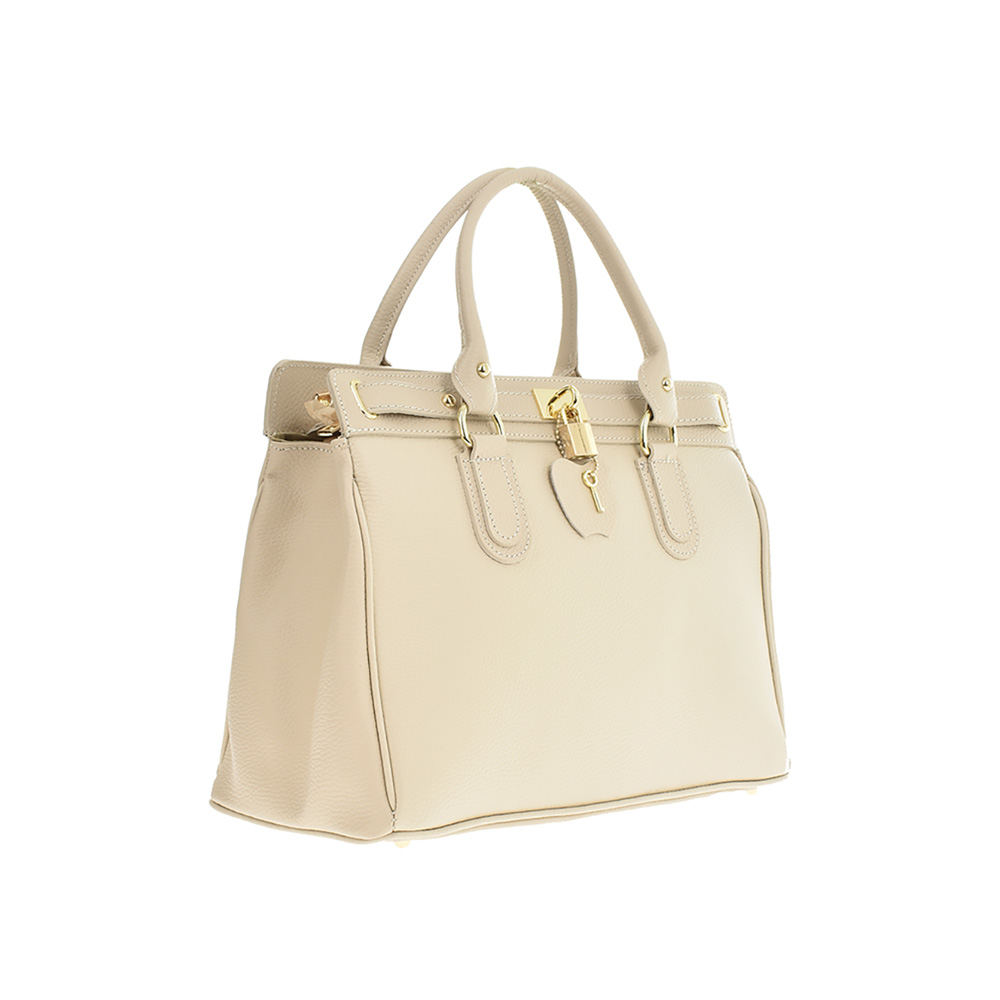 Geanta de mana din piele naturala Patrizia Lucchini PL0279, Bej, #2, Bagsy