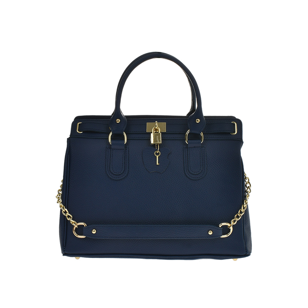 Geanta de mana din piele naturala Patrizia Lucchini PL0279, Albastru, #1, Bagsy