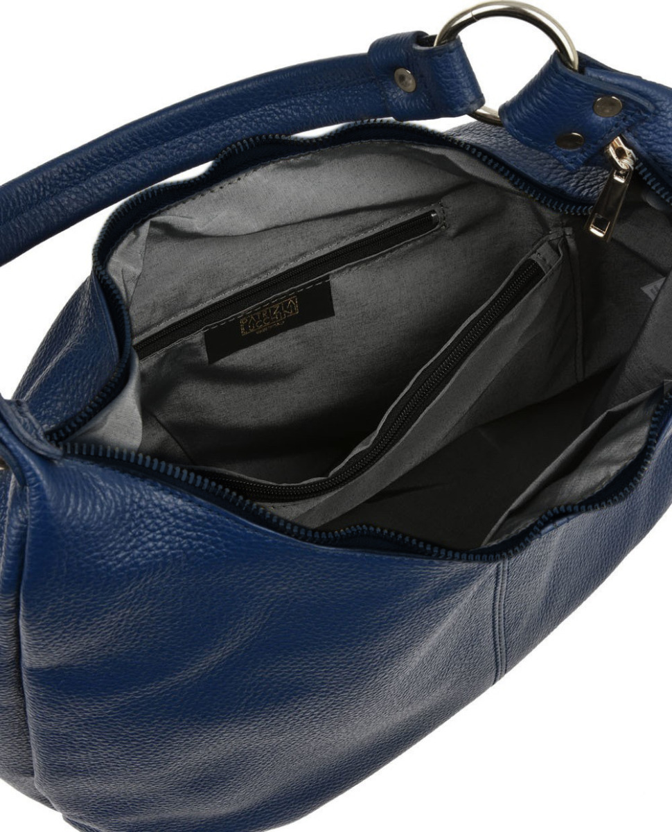 Geanta de mana din piele naturala Patrizia Lucchini PL0471, Albastru, Nr. 5, Bagsy