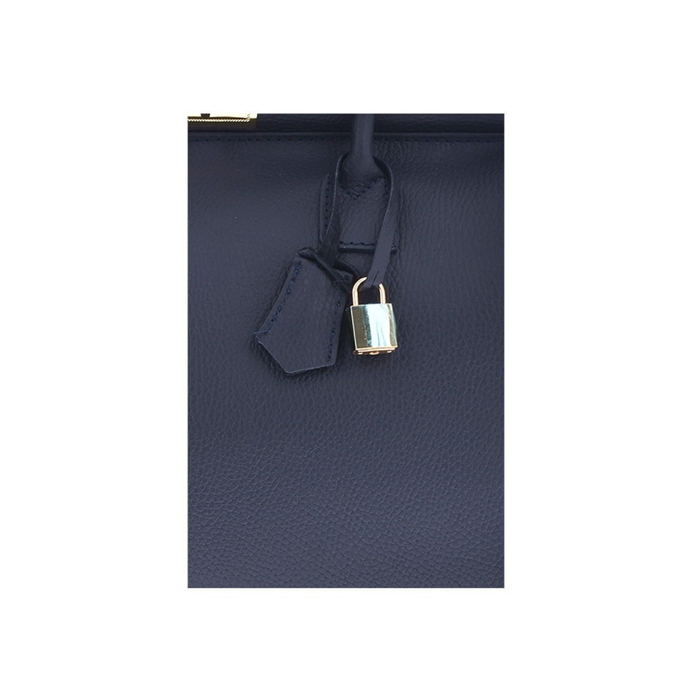 Geanta de mana din piele naturala Patrizia Lucchini PL0482, Albastru, Nr. 4, Bagsy