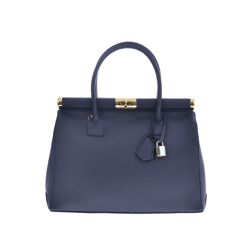 Geanta de mana din piele naturala Patrizia Lucchini PL0482, Albastru, Nr. 1, Bagsy