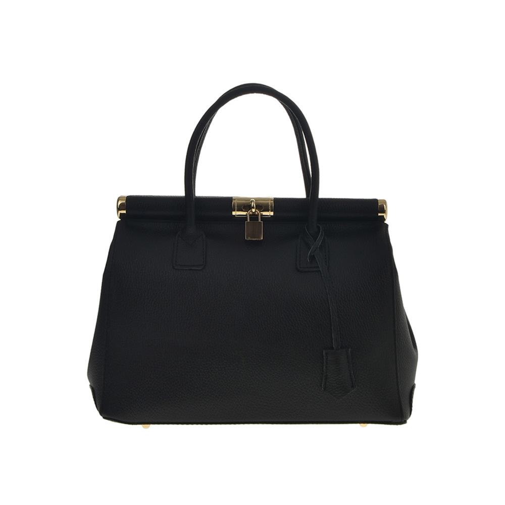 Geanta de mana din piele naturala Patrizia Lucchini PL0482, Nero, #1, Bagsy