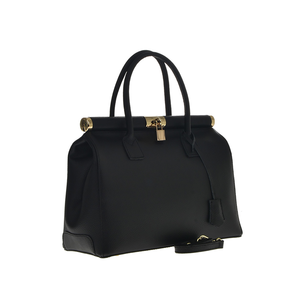 Geanta de mana din piele naturala Patrizia Lucchini PL0482, Nero, #2, Bagsy