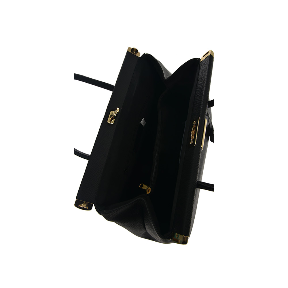 Geanta de mana din piele naturala Patrizia Lucchini PL0482, Nero, #5, Bagsy