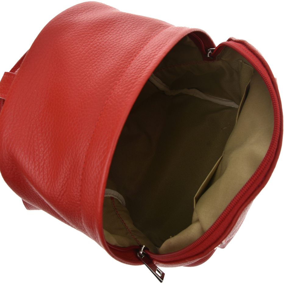 Rucsac din piele naturala Patrizia Lucchini PL0742, Rosu, #5, Bagsy