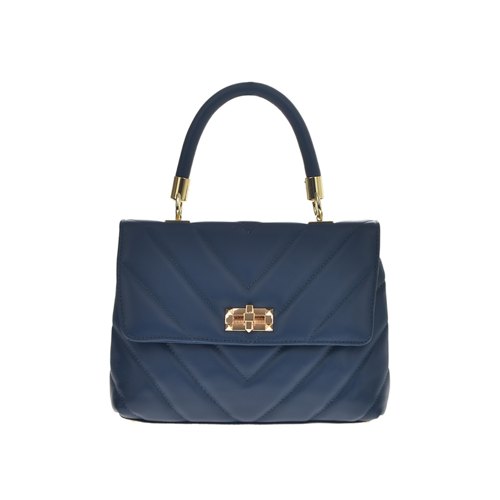 Geanta de mana din piele naturala Patrizia Lucchini PL0928, Albastru, #1, Bagsy