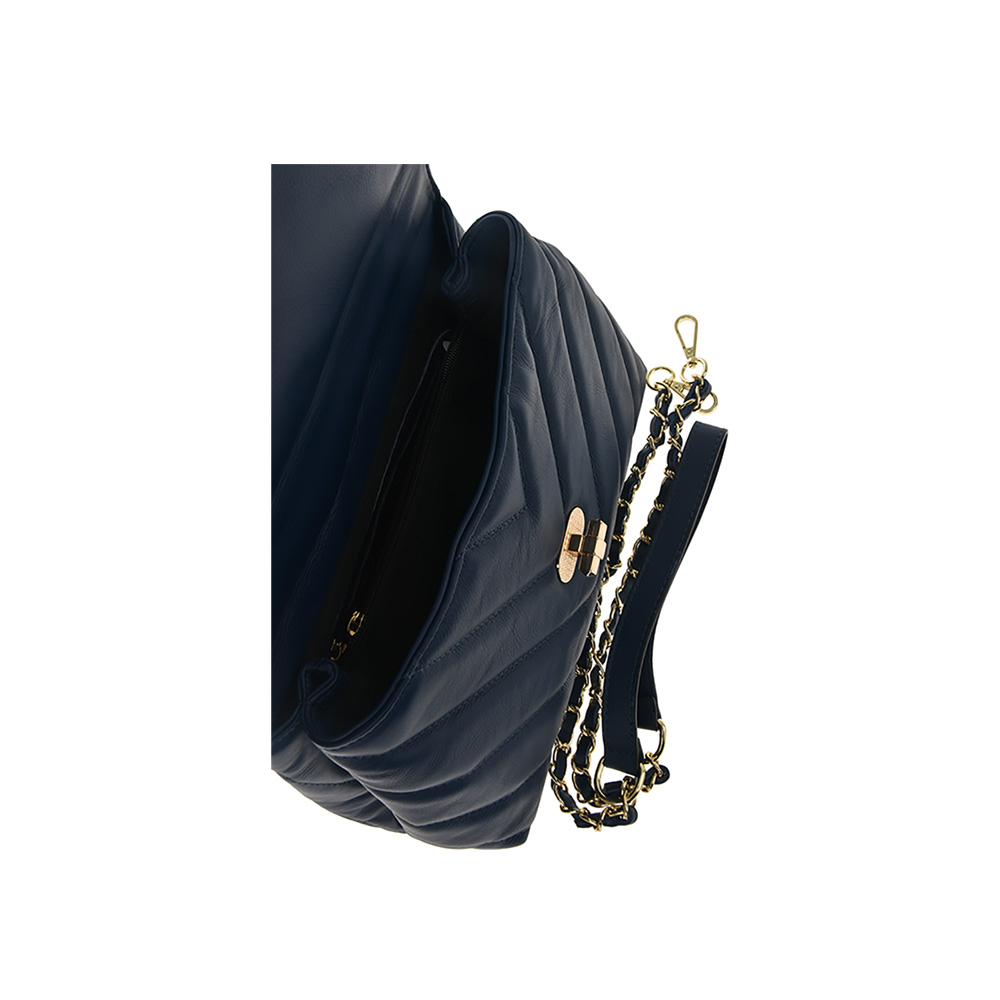 Geanta de mana din piele naturala Patrizia Lucchini PL0928, Albastru, #5, Bagsy