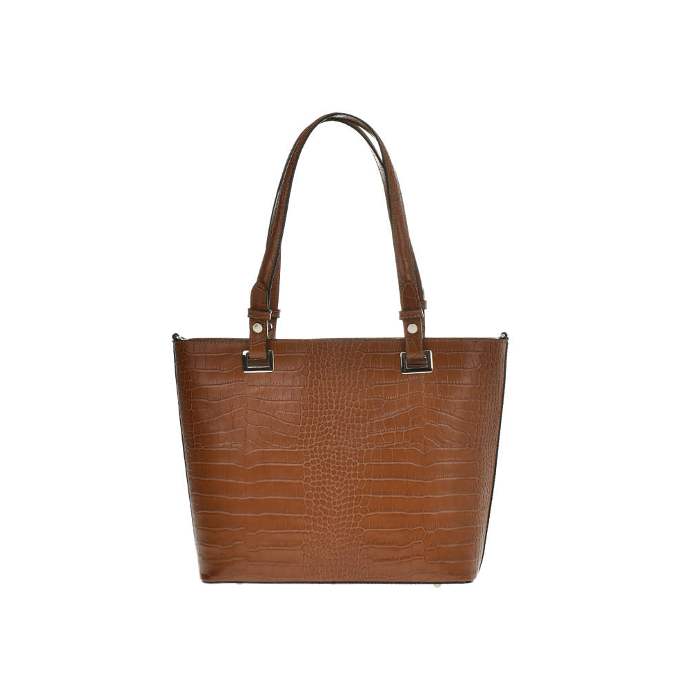 Geanta tote din piele naturala Patrizia Lucchini PL0935, Cognac, #1, Bagsy