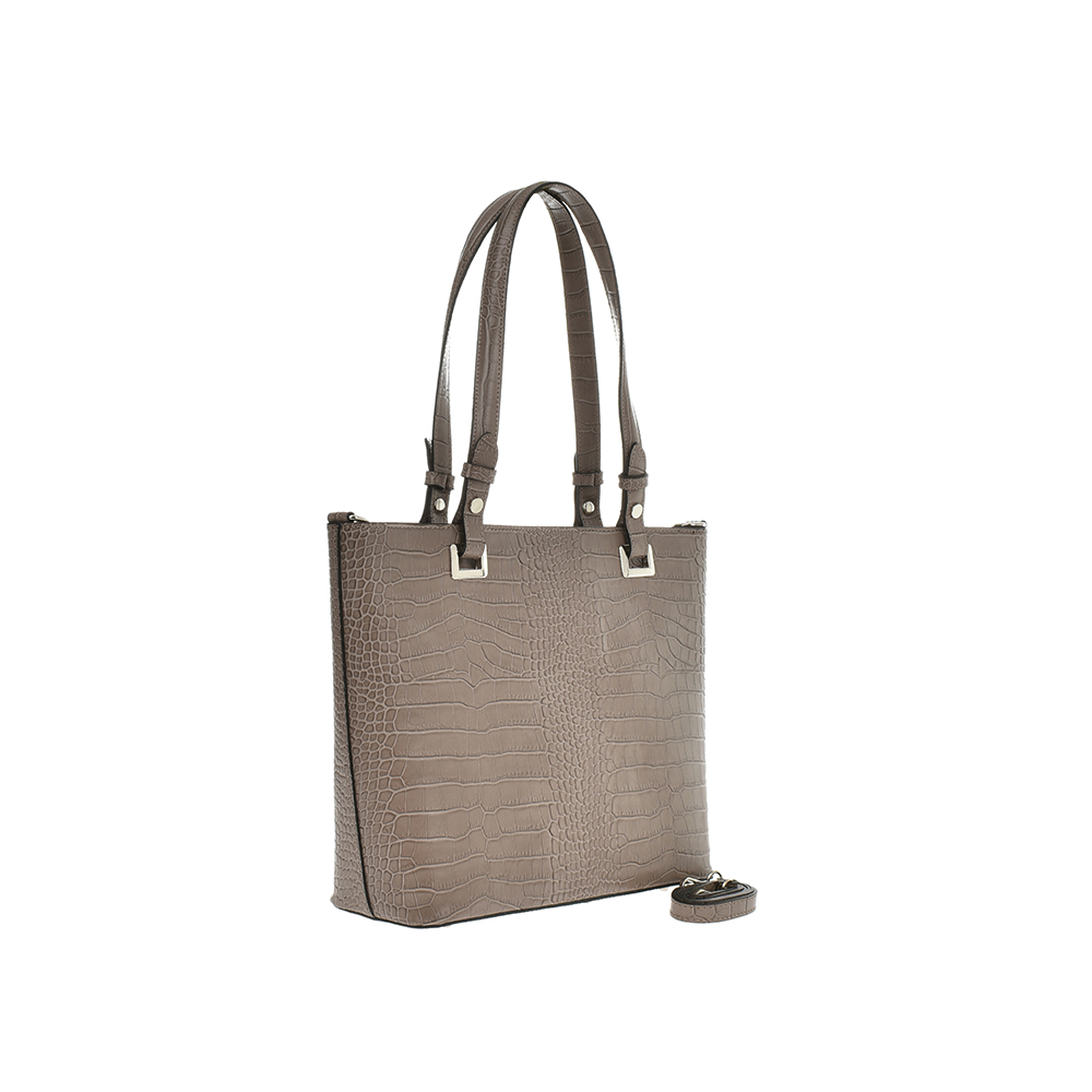 Geanta tote din piele naturala Patrizia Lucchini PL0935, Grej, #2, Bagsy