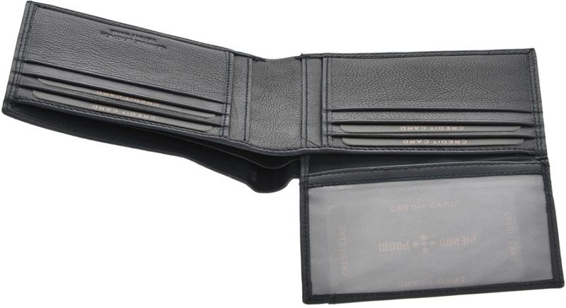 Set cadou barbati portofel si curea din piele naturala Pierro Poggi PP3008-120, Albastru/Albastru, #6, Bagsy