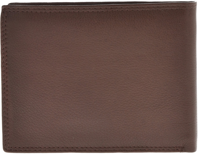 Portofel din piele naturala Pierro Poggi PP1001, Maro, #4, Bagsy