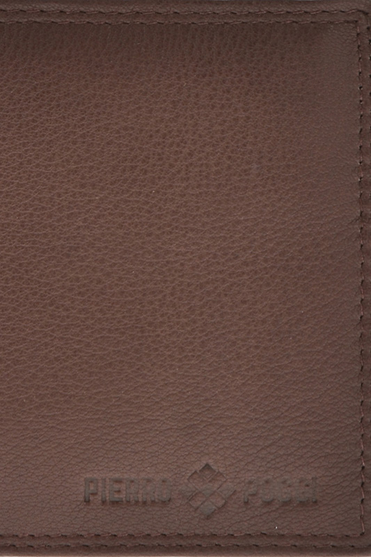 Portofel din piele naturala Pierro Poggi PP1001, Maro, #6, Bagsy