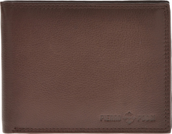 Portofel din piele naturala Pierro Poggi PP1001, Maro, #2, Bagsy