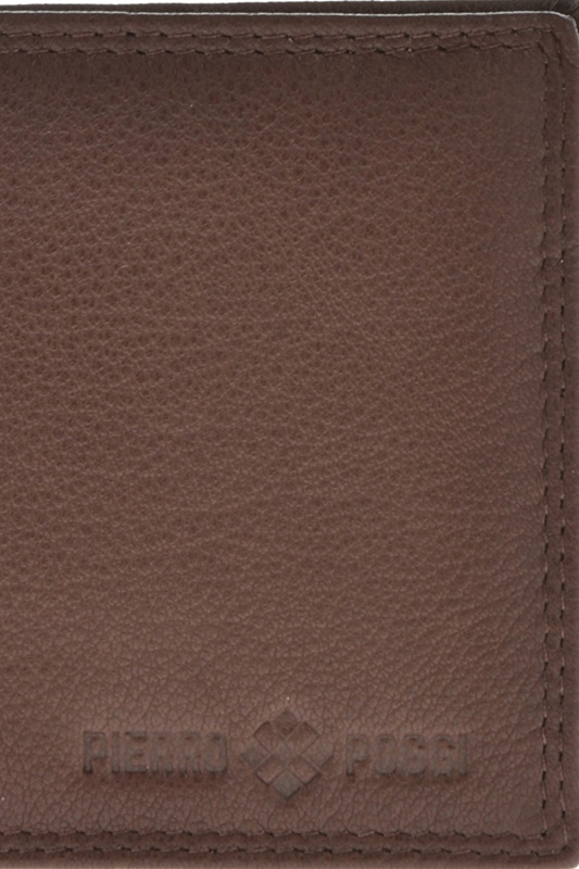 Set cadou barbati portofel si curea din piele naturala Pierro Poggi PP3007-130, Maro/Maro, #4, Bagsy