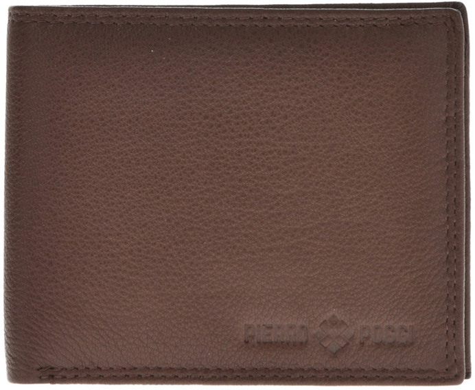 Portofel din piele naturala Pierro Poggi PP1002, Maro, #2, Bagsy