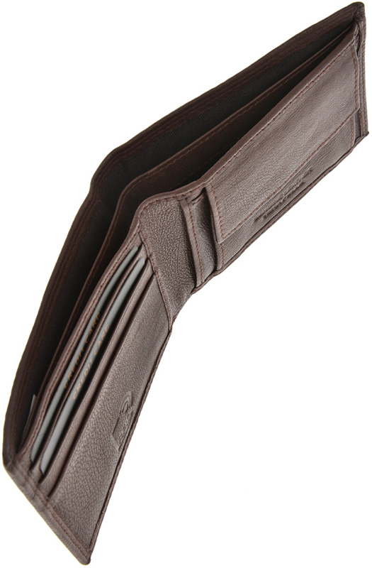 Portofel din piele naturala Pierro Poggi PP1003, Maro, #7, Bagsy