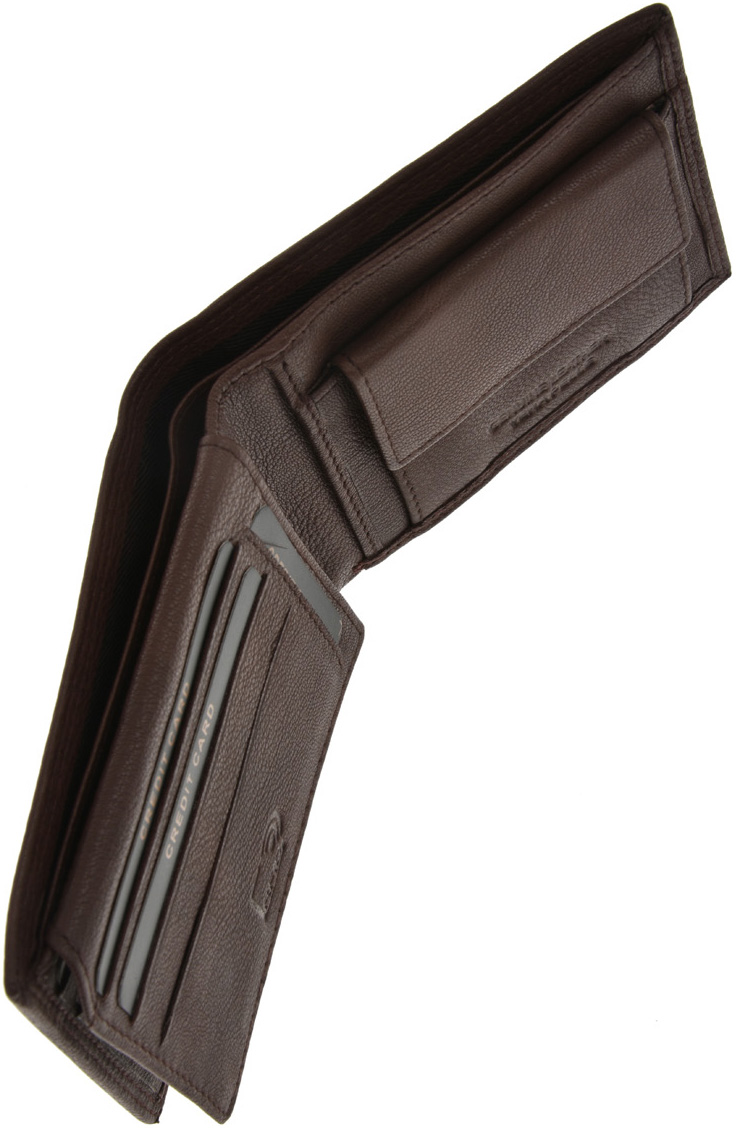 Set cadou barbati portofel si curea din piele naturala Pierro Poggi PP3007-115, Maro/Maro, #6, Bagsy