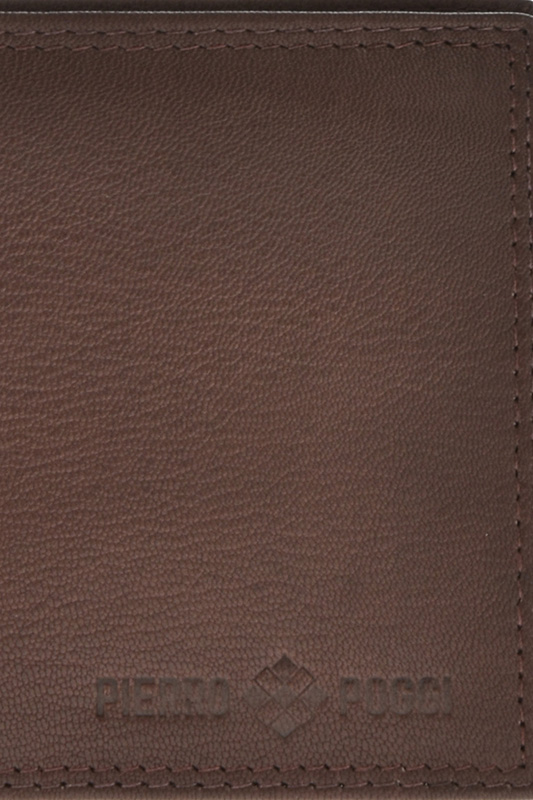 Portofel din piele naturala Pierro Poggi PP1005, Maro, #5, Bagsy