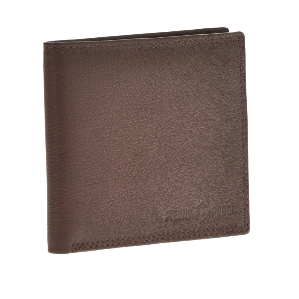 Portofel din piele naturala Pierro Poggi PP1005, Maro, #3, Bagsy