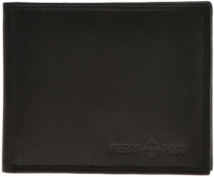 Portofel din piele naturala Pierro Poggi PP1005, Negru, #2, Bagsy
