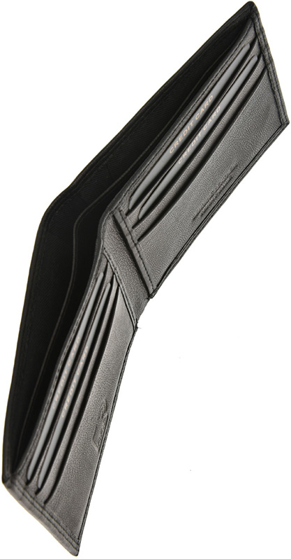 Portofel din piele naturala Pierro Poggi PP1005, Negru, #7, Bagsy