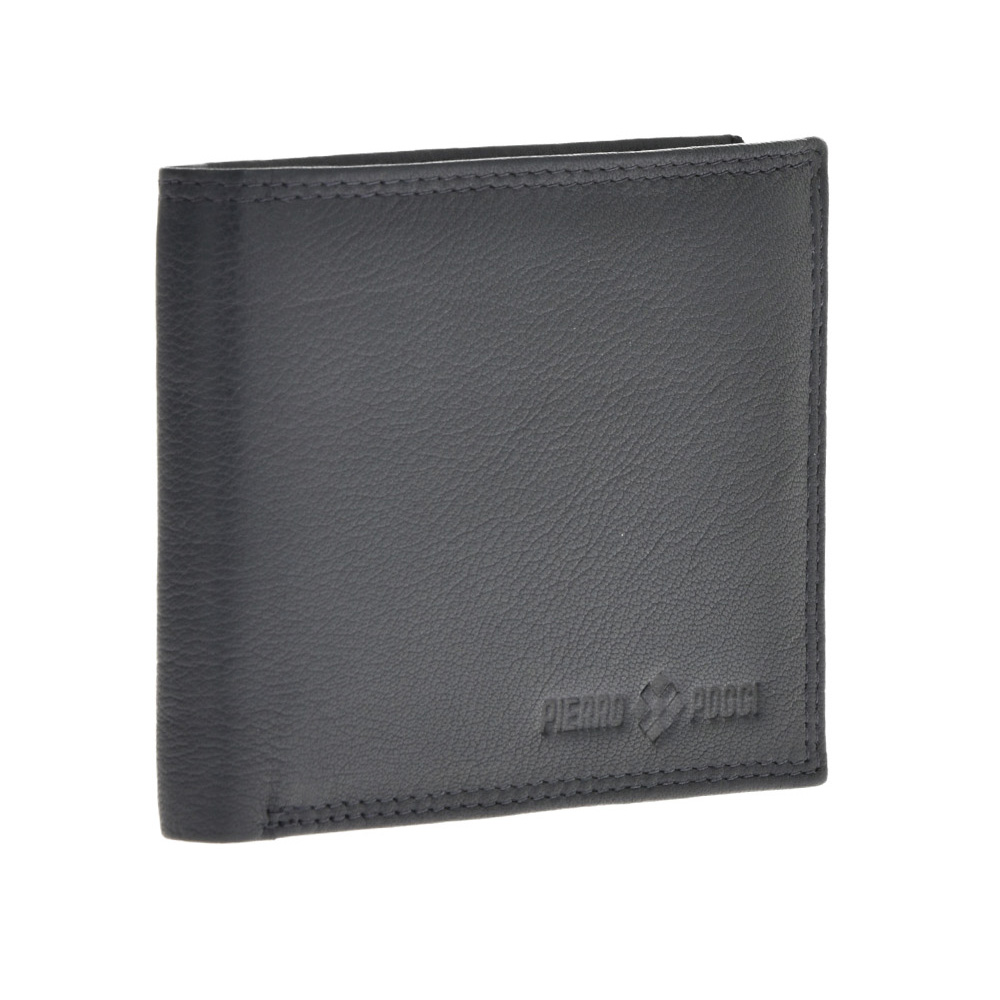 Portofel din piele naturala Pierro Poggi PP1006, Albastru, #3, Bagsy