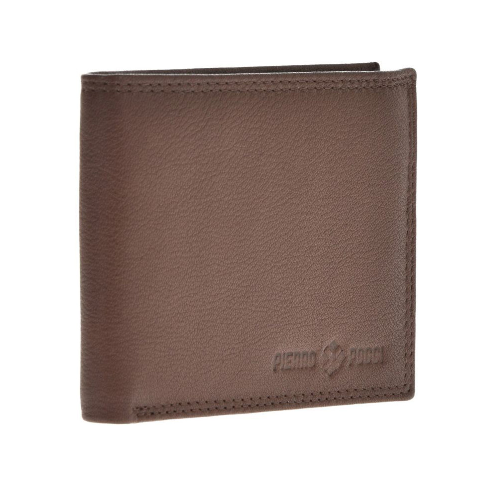 Portofel din piele naturala Pierro Poggi PP1006, Maro, #3, Bagsy