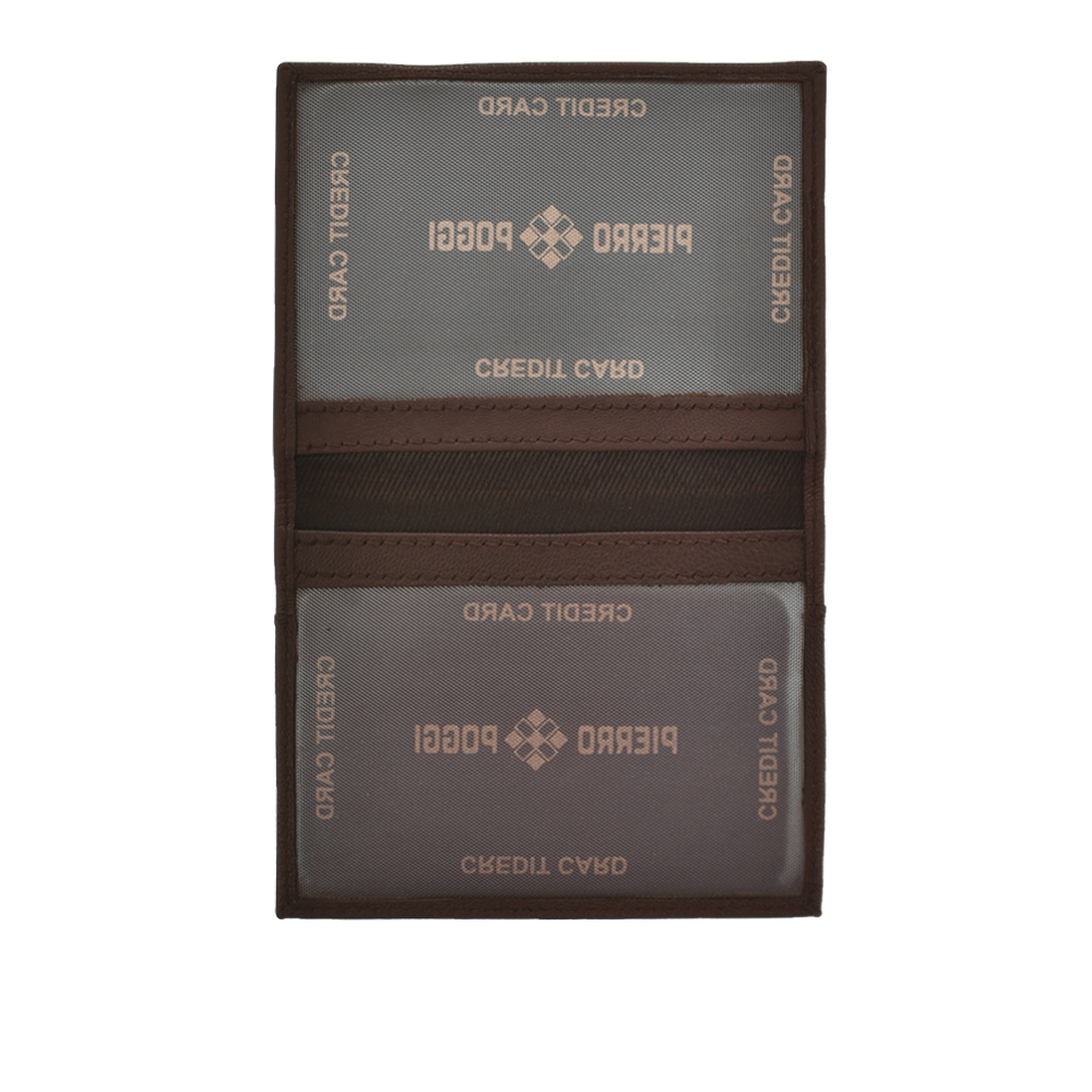 Portofel din piele naturala Pierro Poggi PP1007, Maro, #7, Bagsy