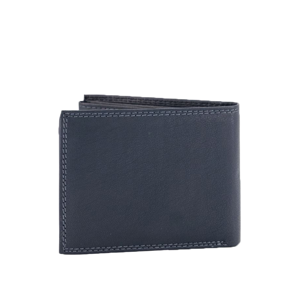 Portofel din piele naturala Pierro Poggi PP1009, Albastru, Nr. 2, Bagsy