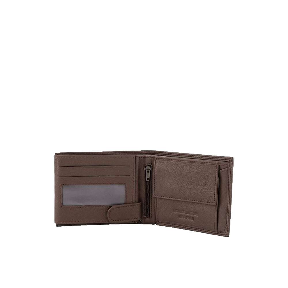 Portofel din piele naturala Pierro Poggi PP1009, Maro, #3, Bagsy