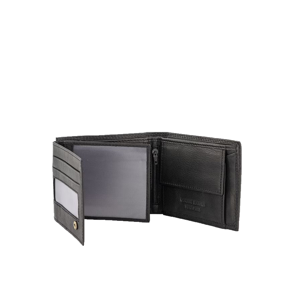 Portofel din piele naturala Pierro Poggi PP1009, Negru, #3, Bagsy