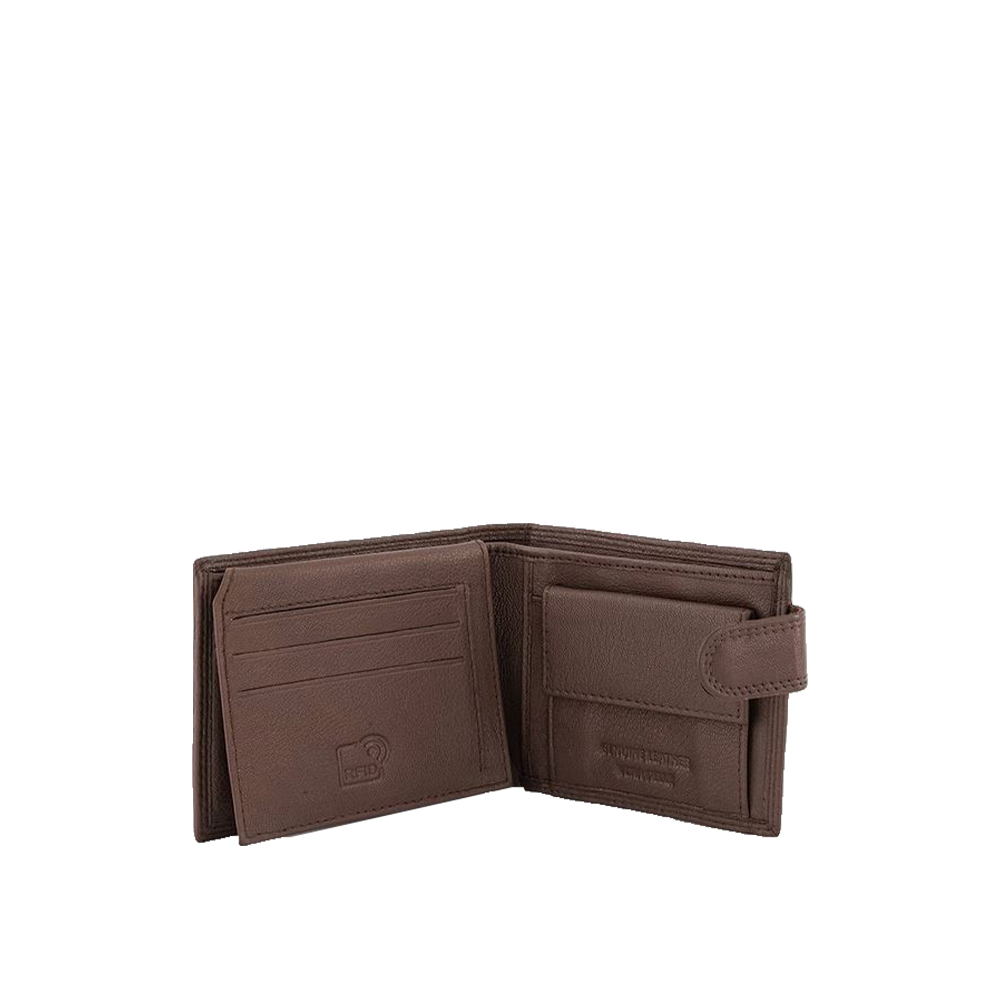 Portofel din piele naturala Pierro Poggi PP1010, Maro, #3, Bagsy