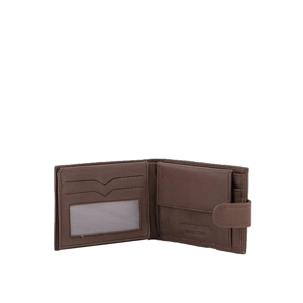 Portofel din piele naturala Pierro Poggi PP1011, Maro, #3, Bagsy