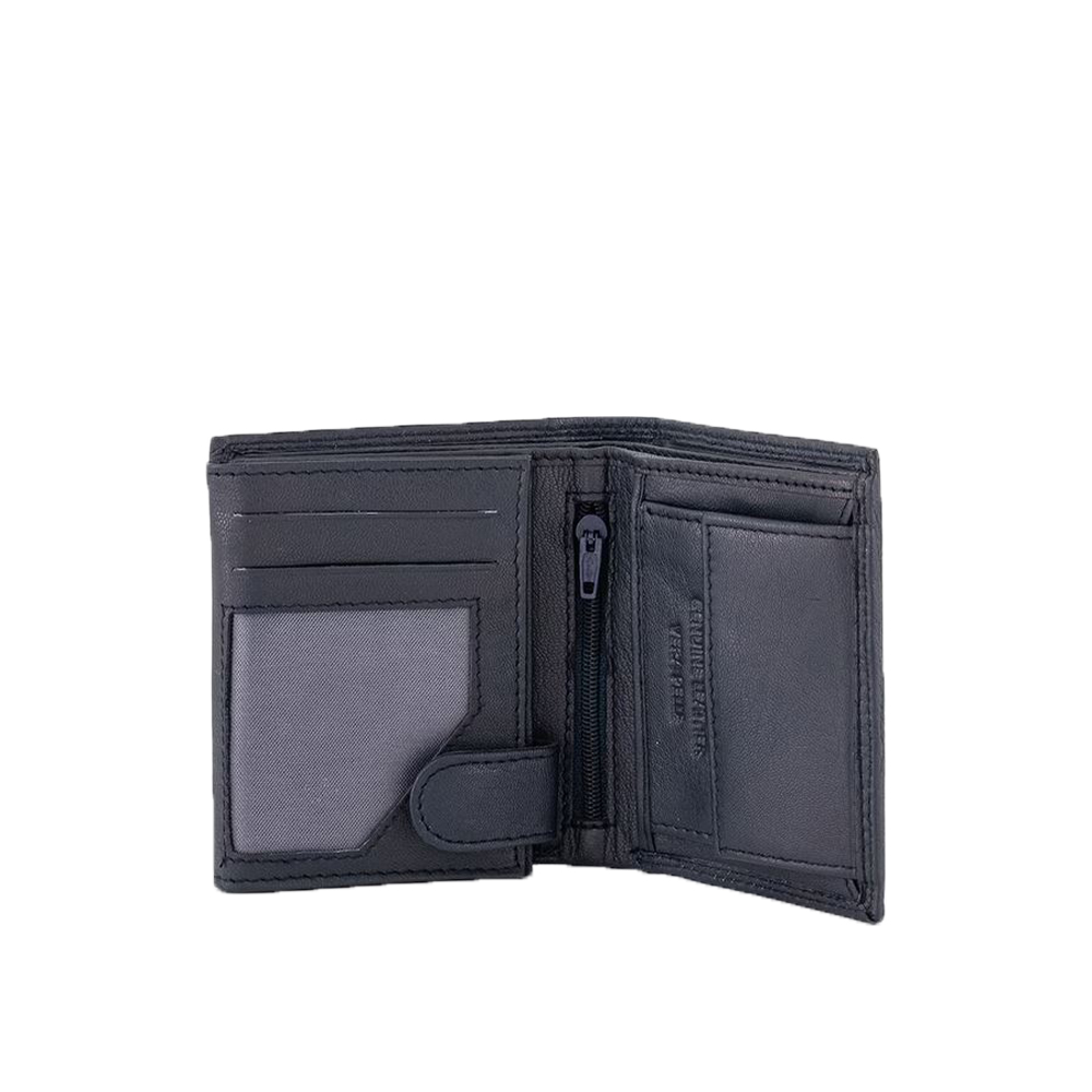 Portofel din piele naturala Pierro Poggi PP1012, Albastru, #3, Bagsy