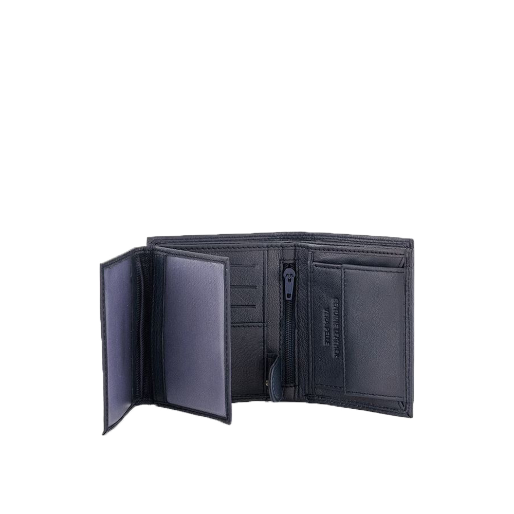 Portofel din piele naturala Pierro Poggi PP1012, Albastru, #4, Bagsy