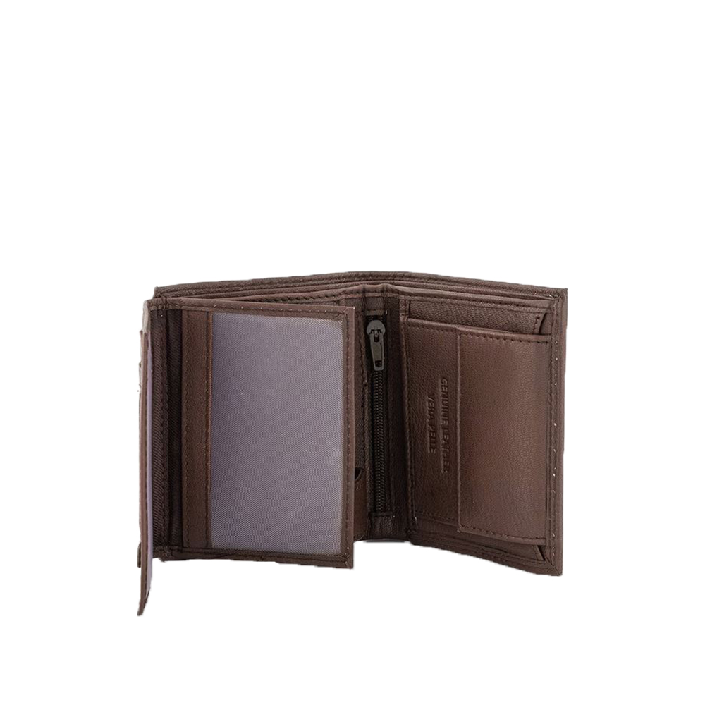 Portofel din piele naturala Pierro Poggi PP1012, Maro, #4, Bagsy