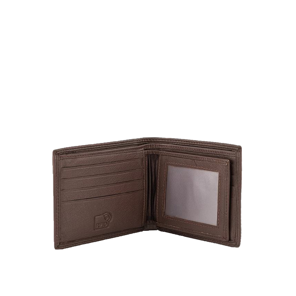 Portofel din piele naturala Pierro Poggi PP1013, Maro, #3, Bagsy