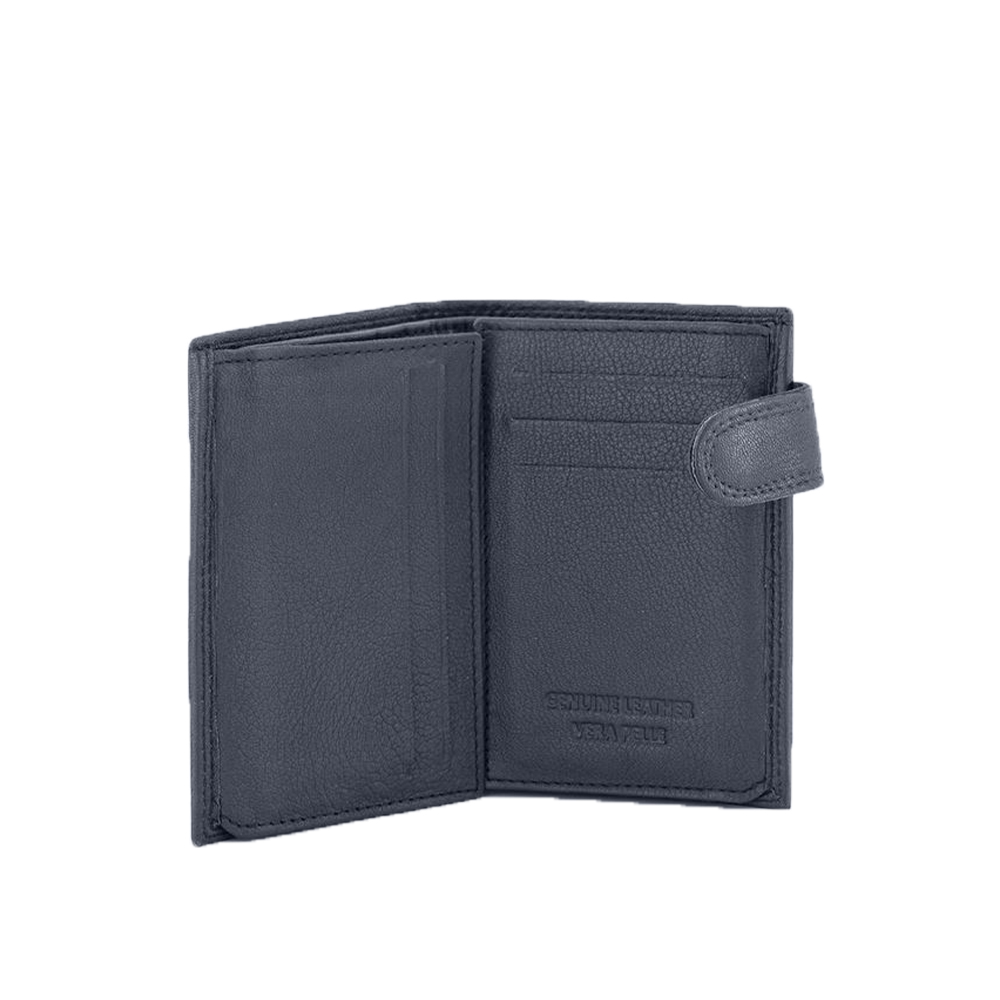 Portofel din piele naturala Pierro Poggi PP1014, Albastru, #4, Bagsy