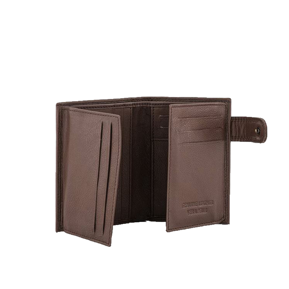 Portofel din piele naturala Pierro Poggi PP1014, Maro, #4, Bagsy