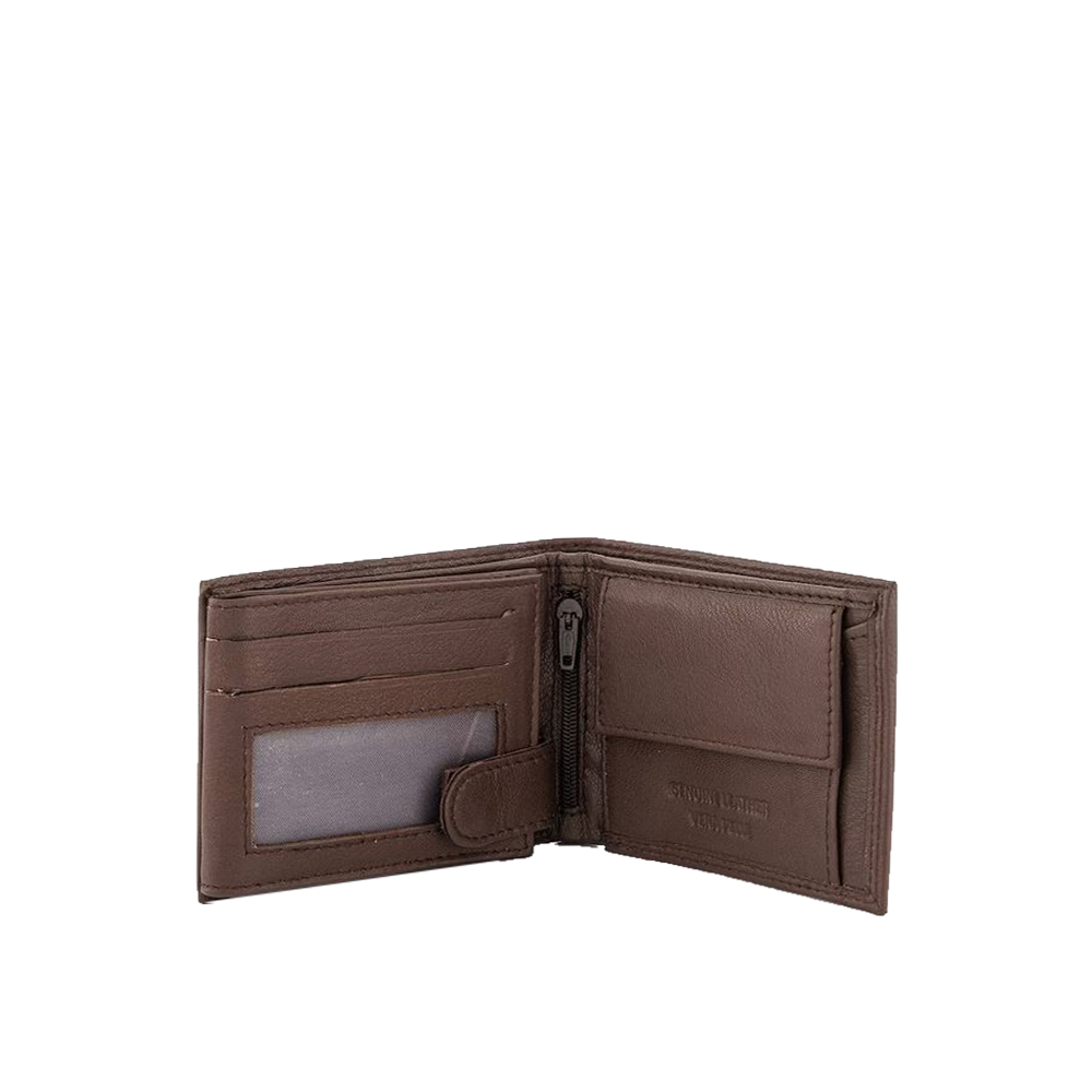 Portofel din piele naturala Pierro Poggi PP1015, Maro, #3, Bagsy