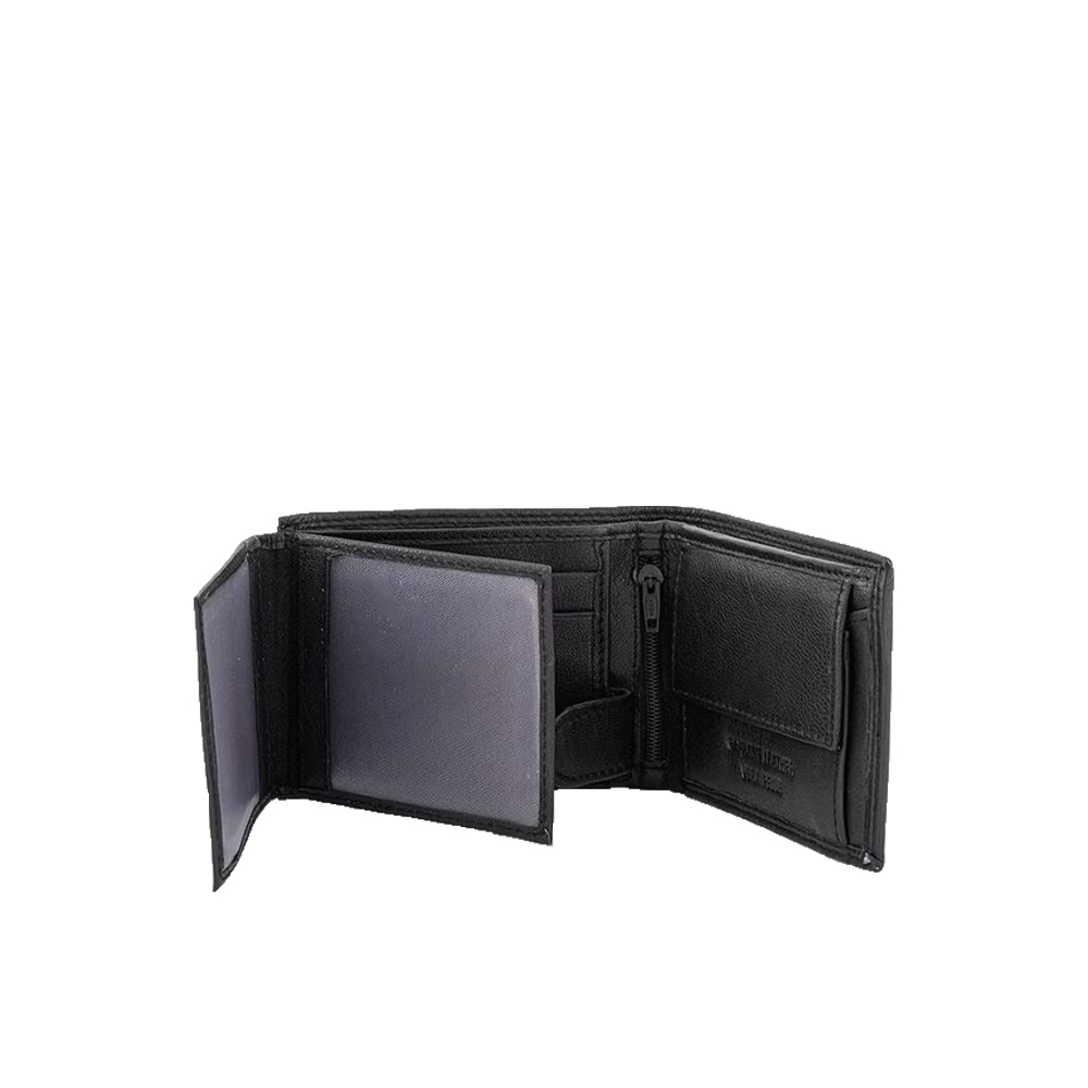 Portofel din piele naturala Pierro Poggi PP1015, Negru, #4, Bagsy