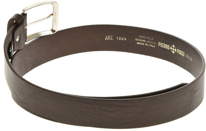 Curea barbati din piele naturala Pierro Poggi PP2001, Maro-125 cm, #6, Bagsy