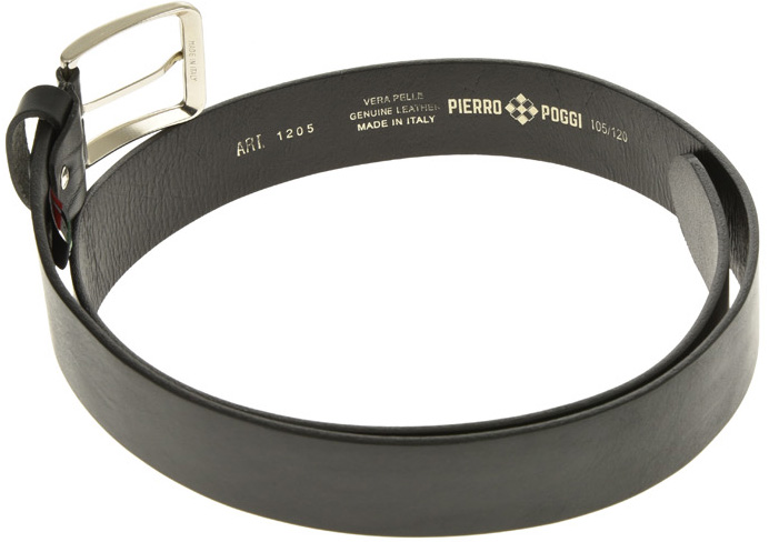 Curea barbati din piele naturala Pierro Poggi PP2001, Negru-115 cm, #6, Bagsy