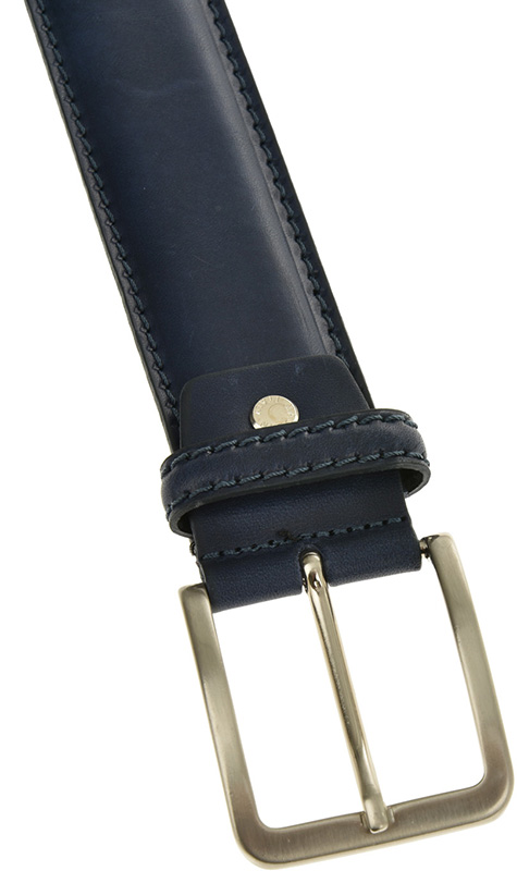 Curea barbati din piele naturala Pierro Poggi PP2002, Albastru-125 cm, #4, Bagsy